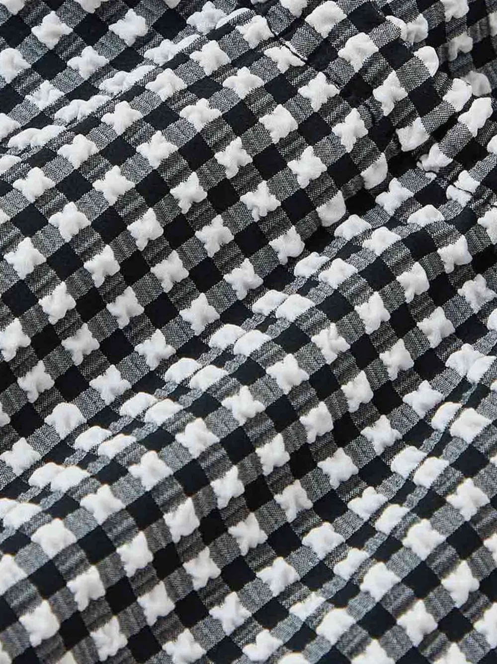 Hunza G Halter Neck A-line Check Dress In Multi