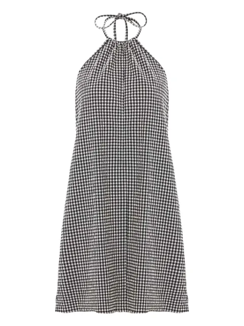 Hunza G vestido corto con cuello halter