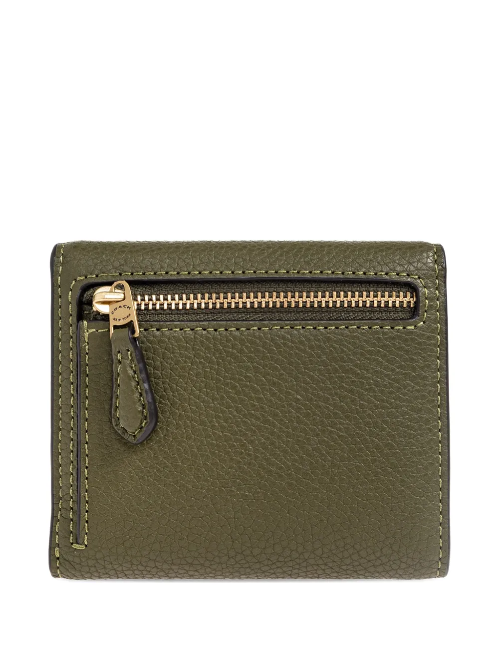 Coach Mila logo-plaque wallet - Groen