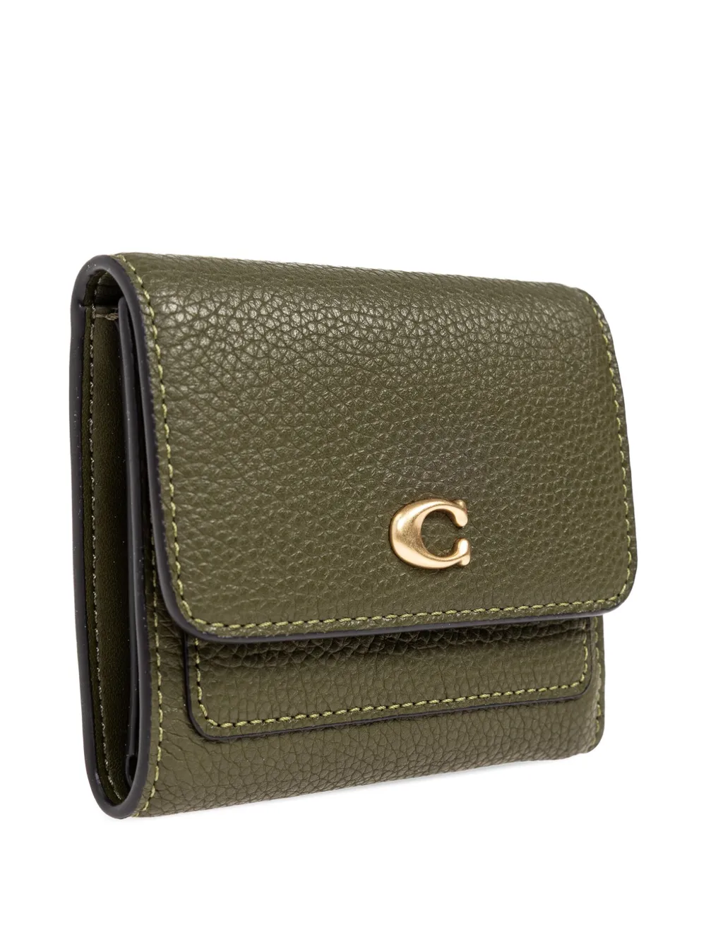 Coach Mila portemonnee met logoplakkaat Groen