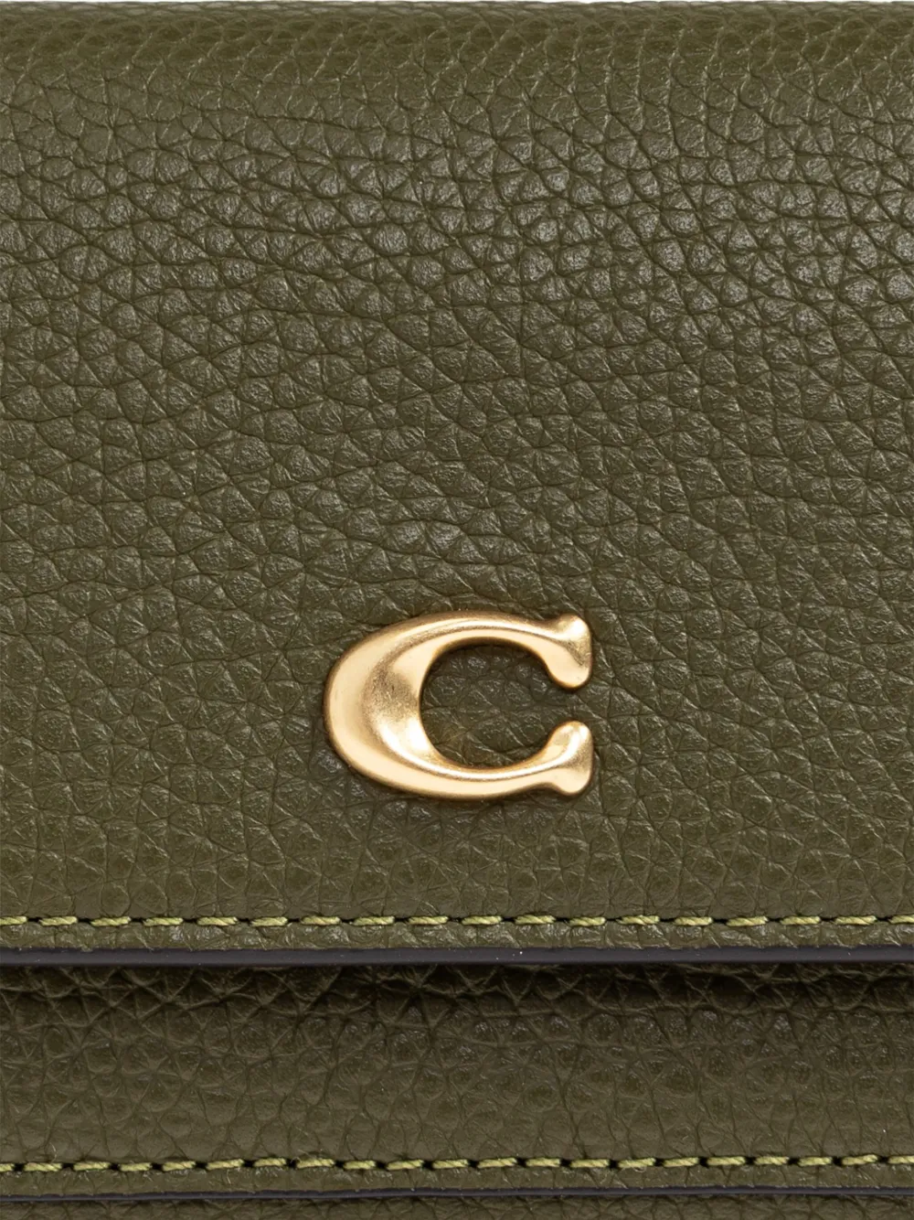 Coach Mila portemonnee met logoplakkaat Groen