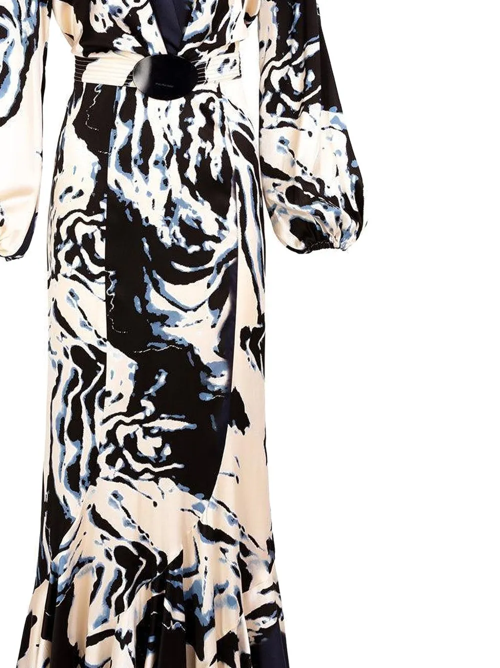 Silvia Tcherassi Remy maxi-jurk - Blauw