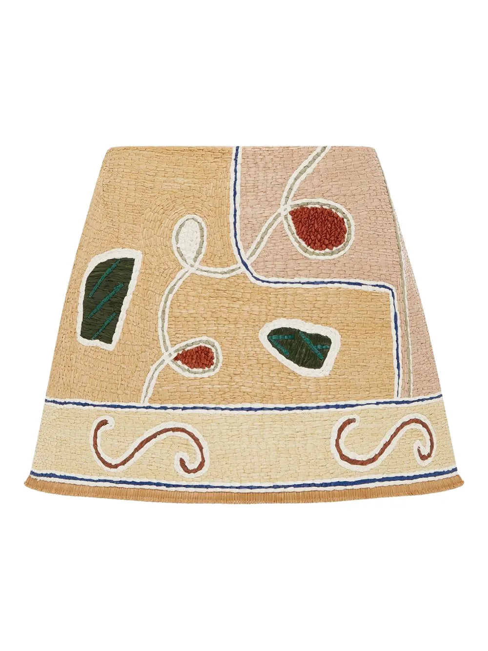 ALEMAIS Minigonna con frange - Toni neutri