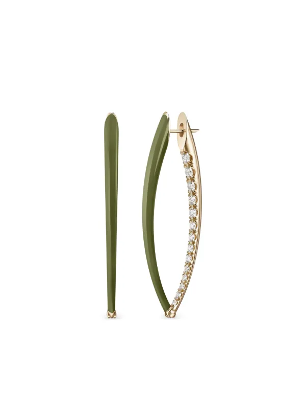 Melissa Kaye 18K Yellow Gold Cristina Diamond Earrings