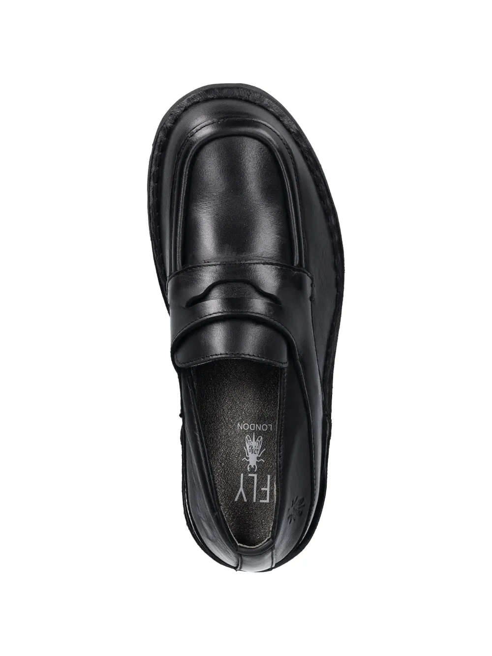 Fly London lug-sole loafers Zwart
