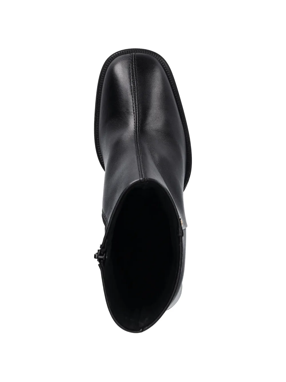 Furla square heel zip boots Zwart