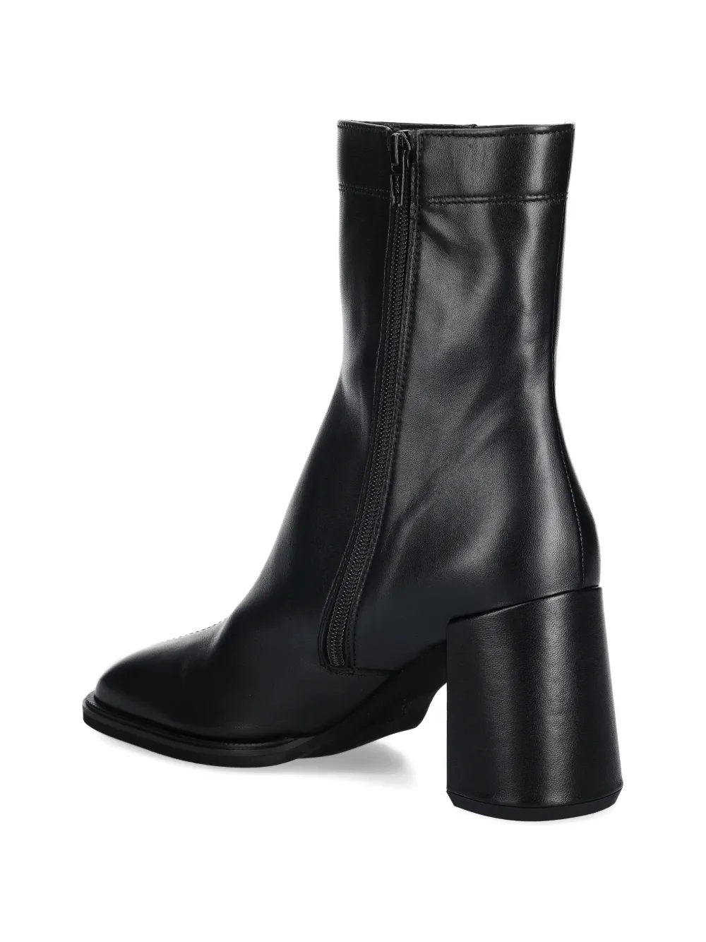 Furla square heel zip boots Zwart