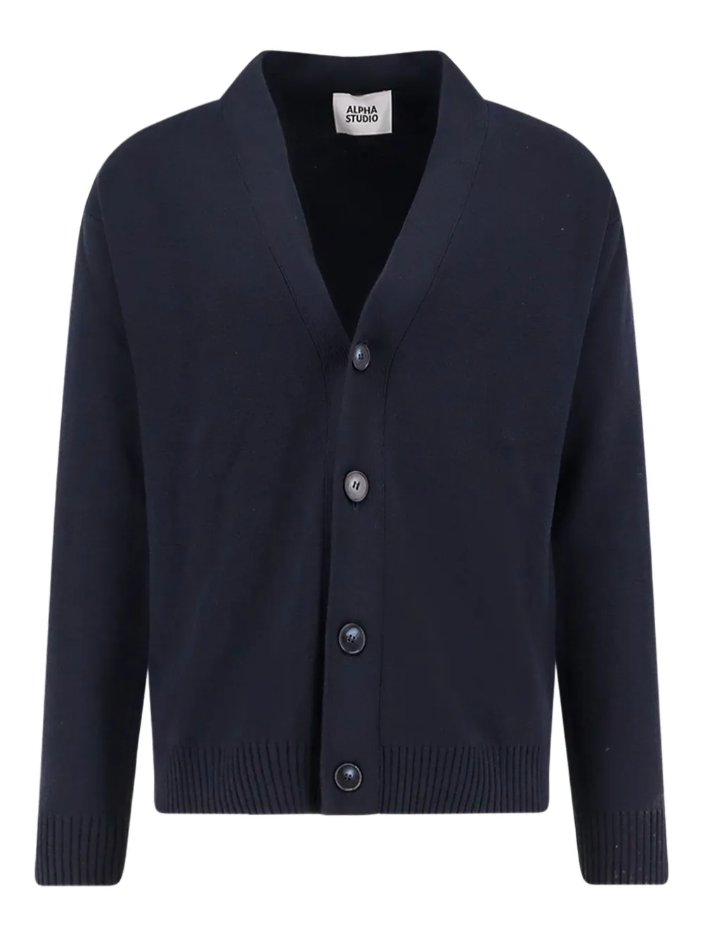ALPHA STUDIO button V-neck cardigan | azul | Image 1