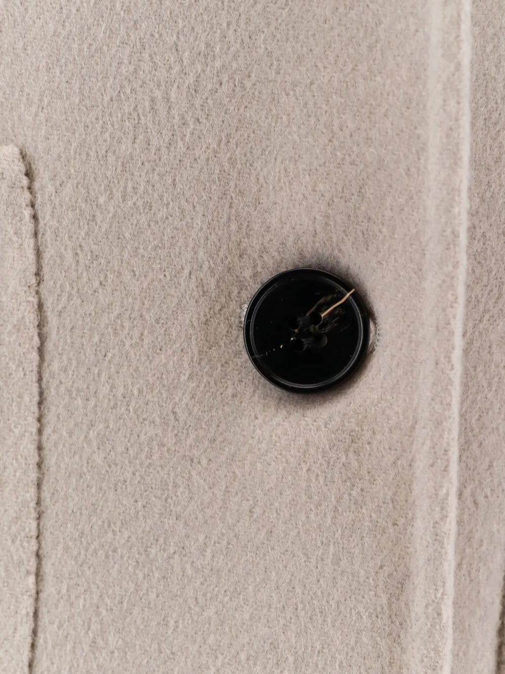 Paltò Peak Lapel Patch Pocket Elsa Coat In Neutral