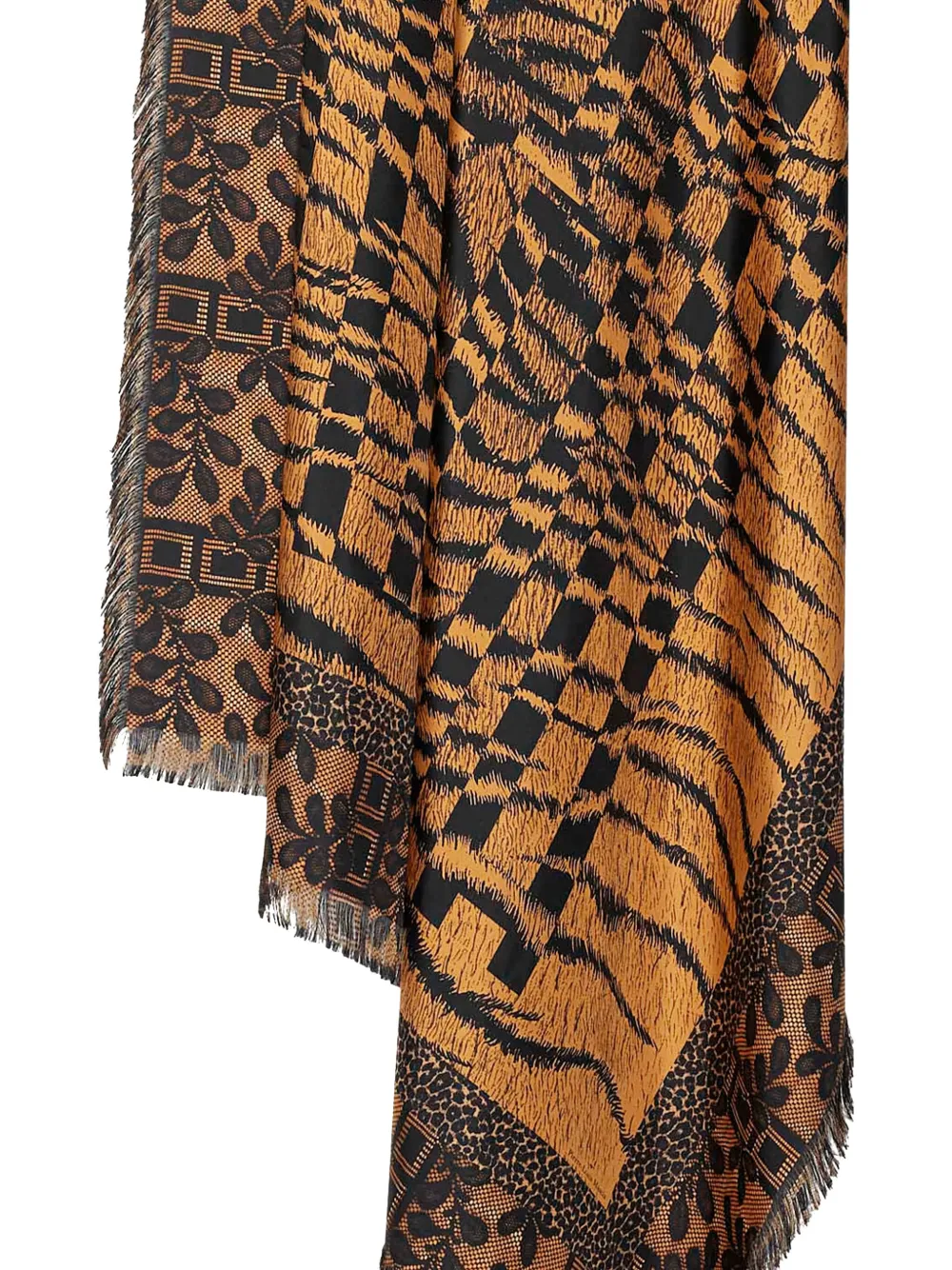 Pierre-Louis Mascia frayed scarf - Oranje