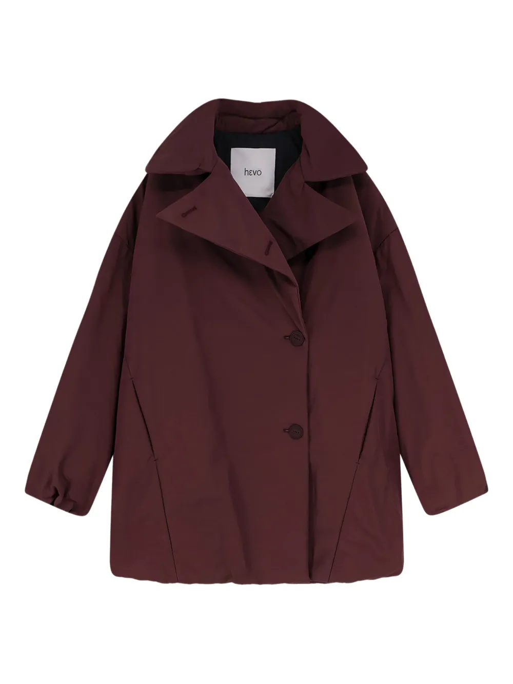 Hevo Manfredonia Jacket With Imbotex Padding In Burgundy