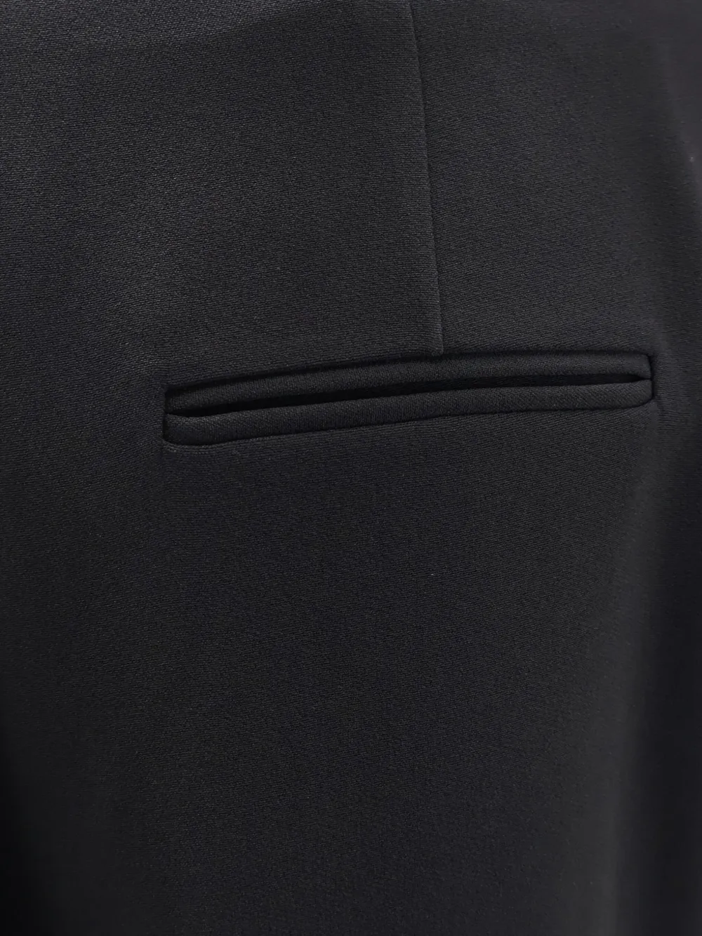 Alberta Ferretti Broek met paspelzak Zwart