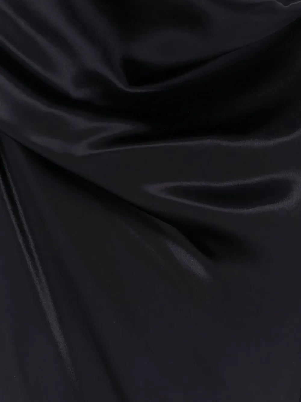 Alberta Ferretti Asymmetric-neck Maxi Dress In Black