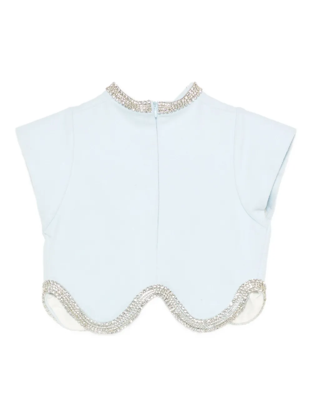 Loulou Top met ronde hals - Blauw