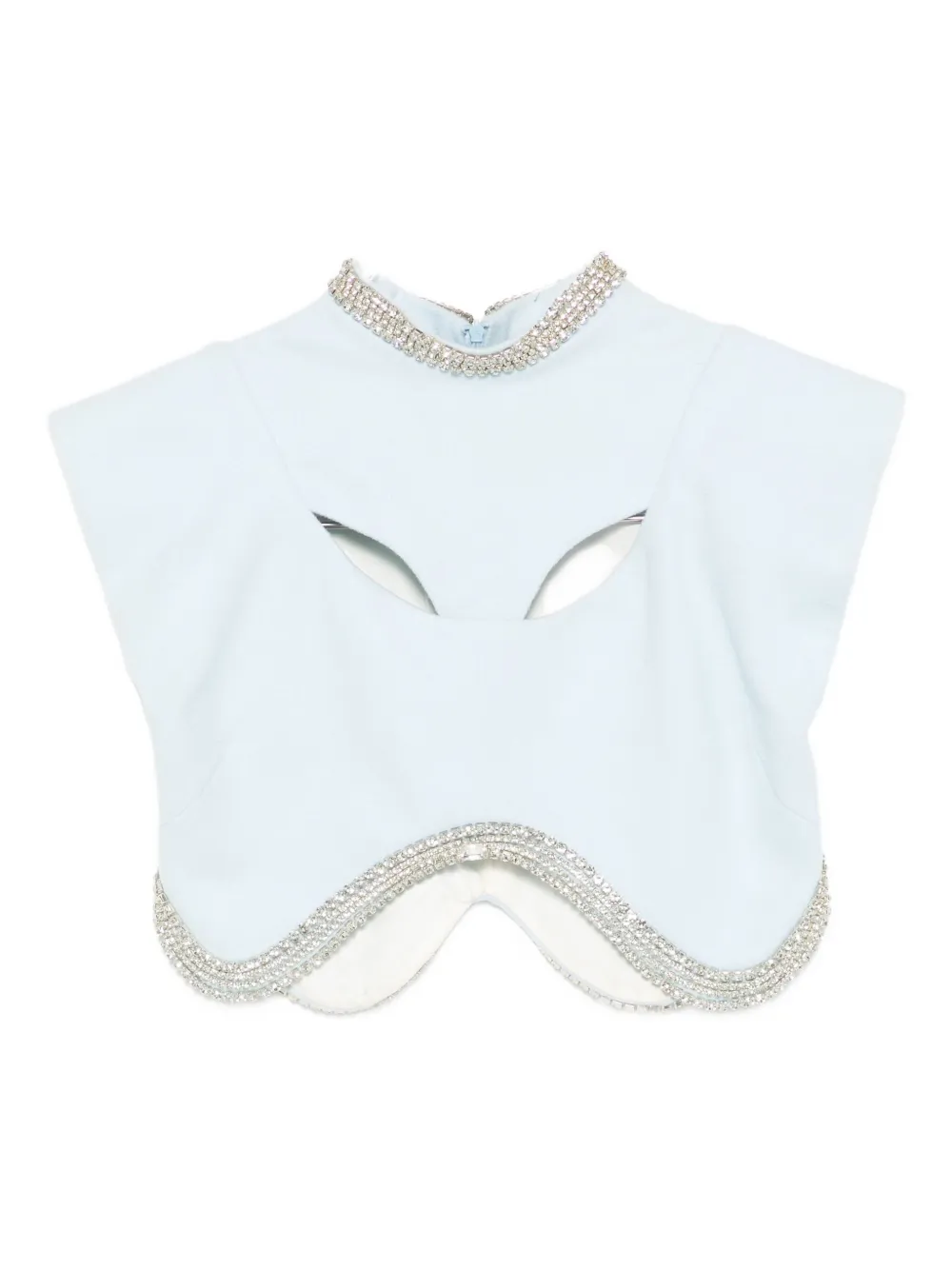 Loulou crew-neck top - Blu