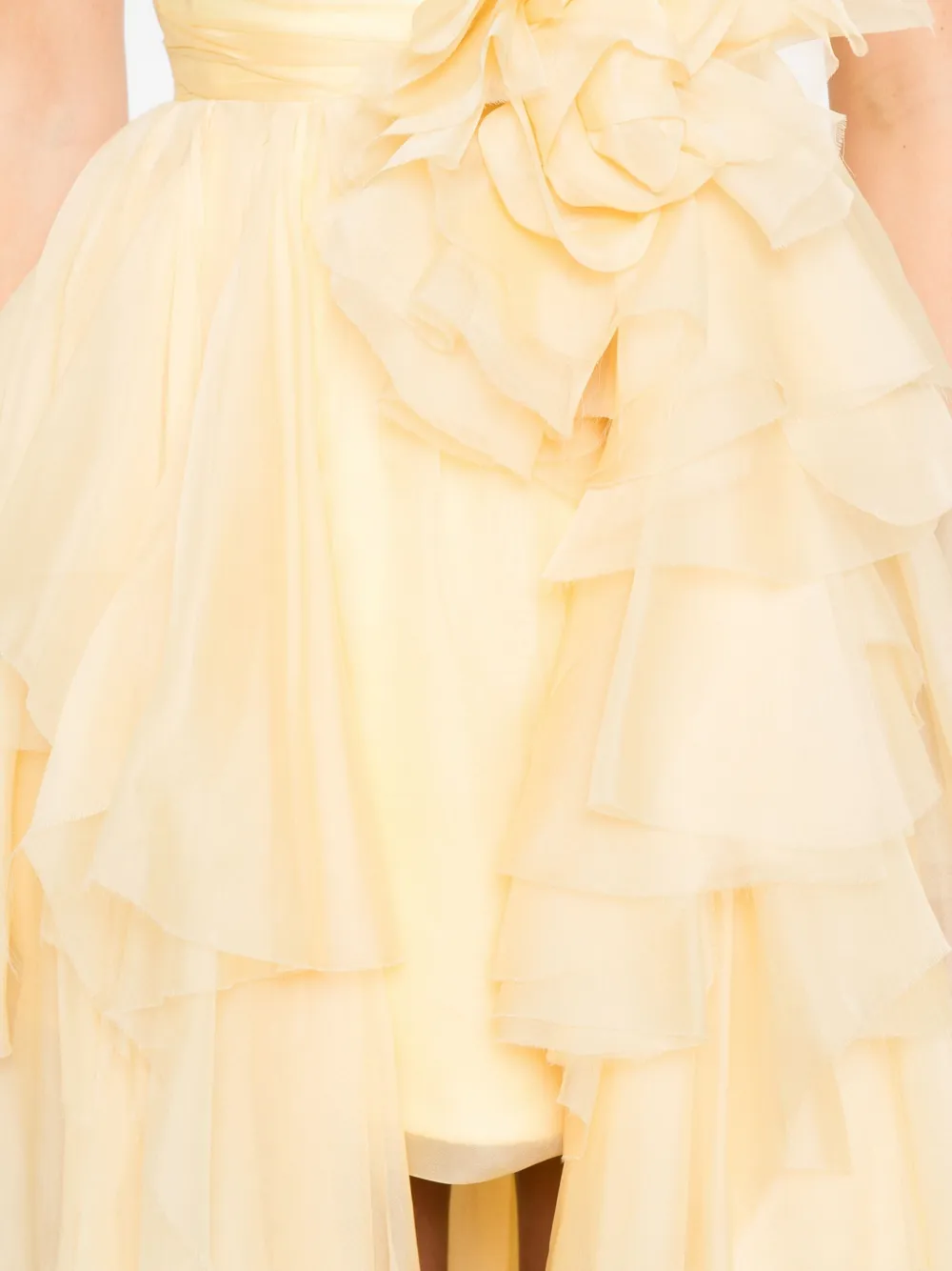 Loulou Studio Flower-embellishment Maxi Dress In Yellow