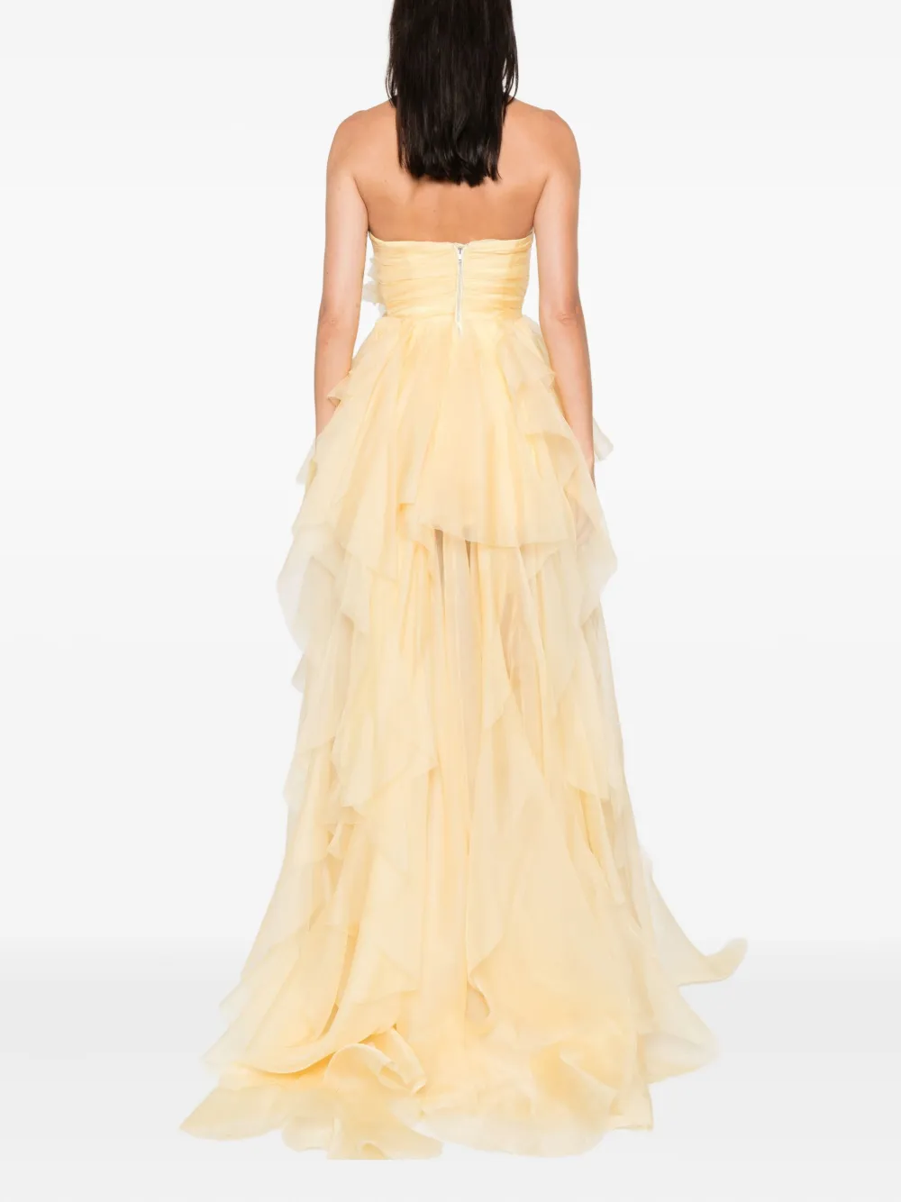 Loulou Studio Flower-embellishment Maxi Dress In Yellow