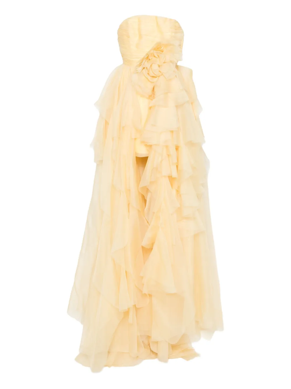 Loulou flower-embellishment maxi dress - Giallo