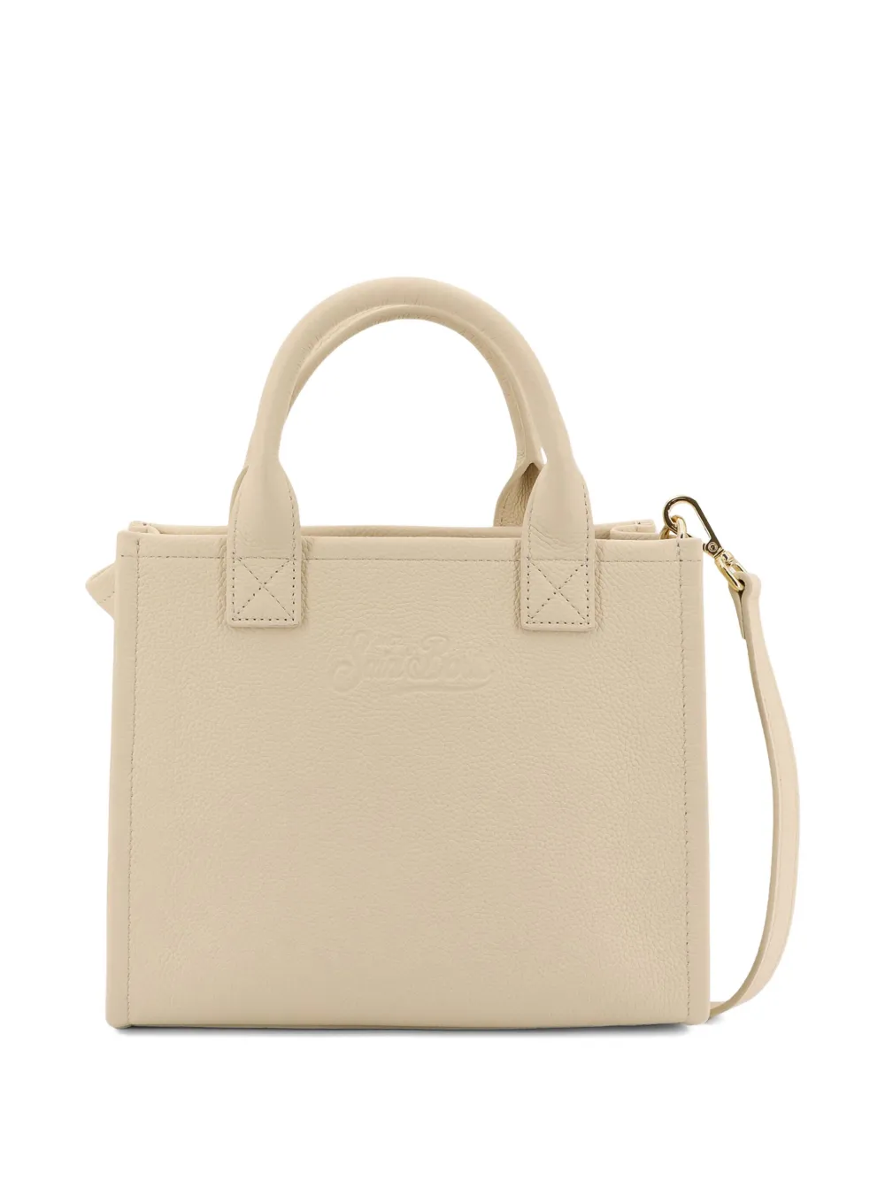 MC2 Saint Barth midi Vanity leather shoulder bag - Beige