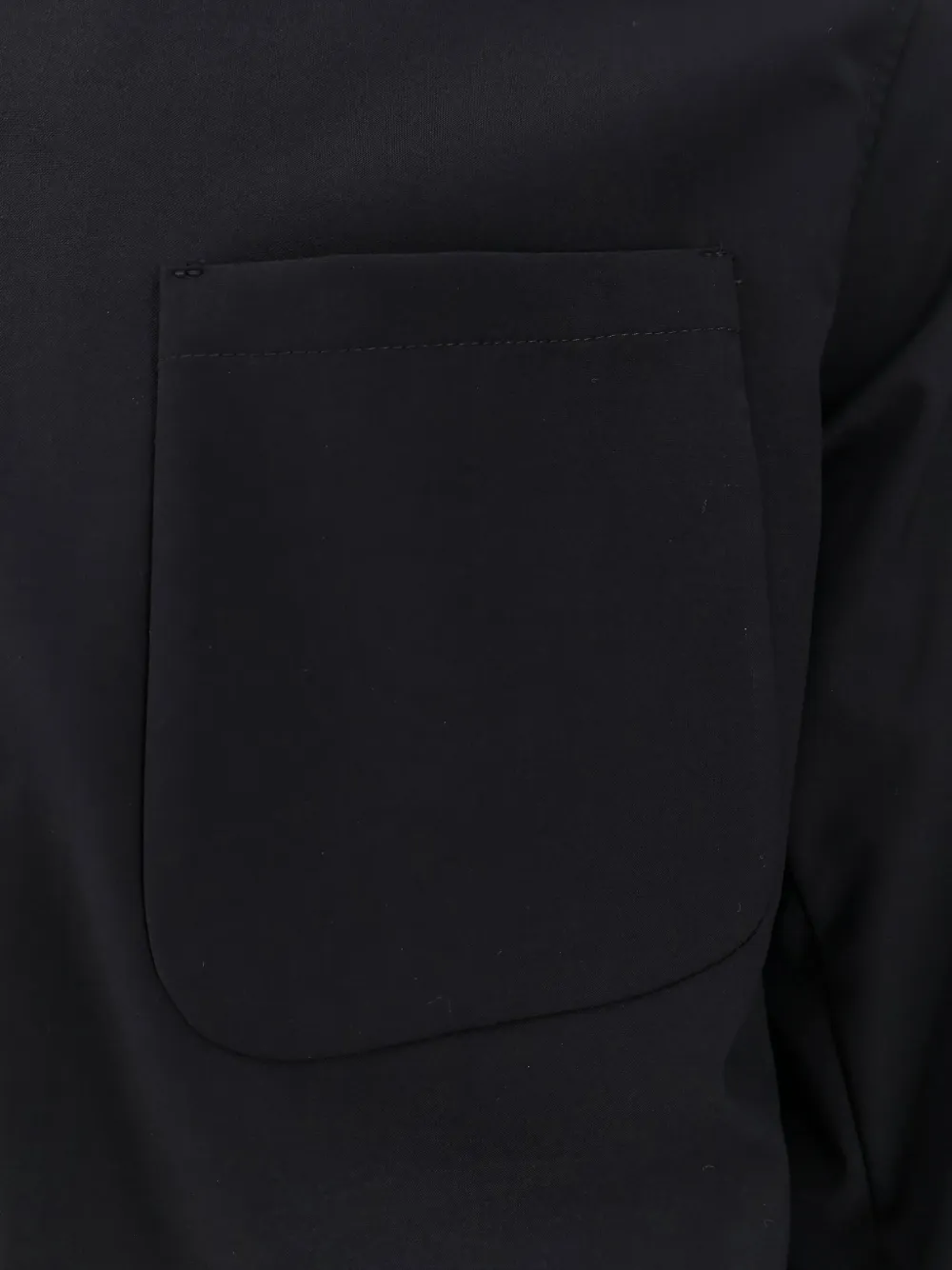 Hevo Overhemd met opgestikte zak Zwart