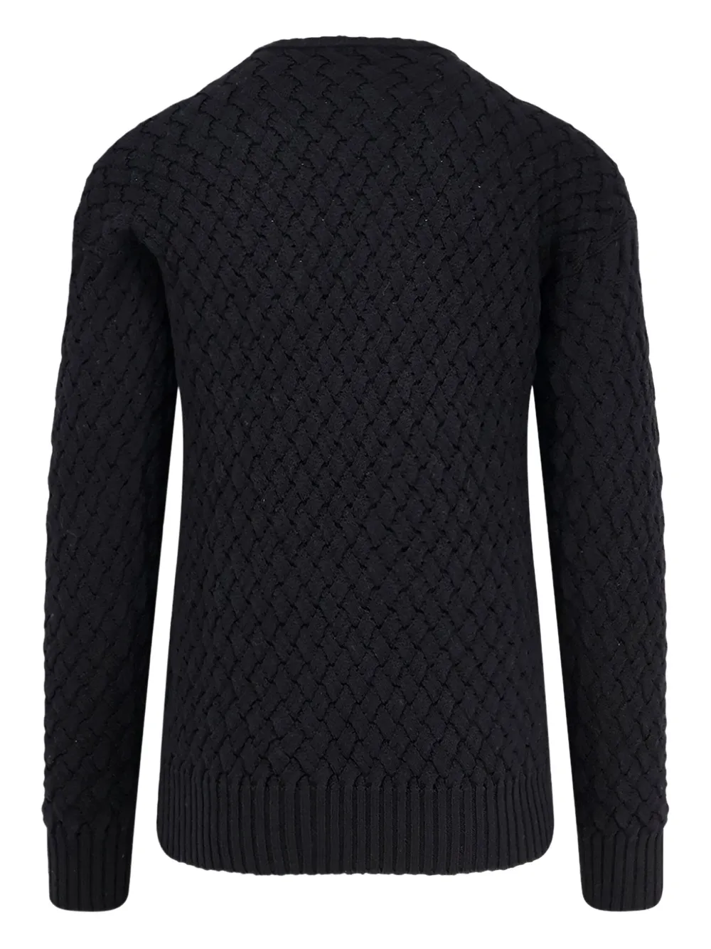 ALPHA STUDIO cable-knit sweater - Zwart