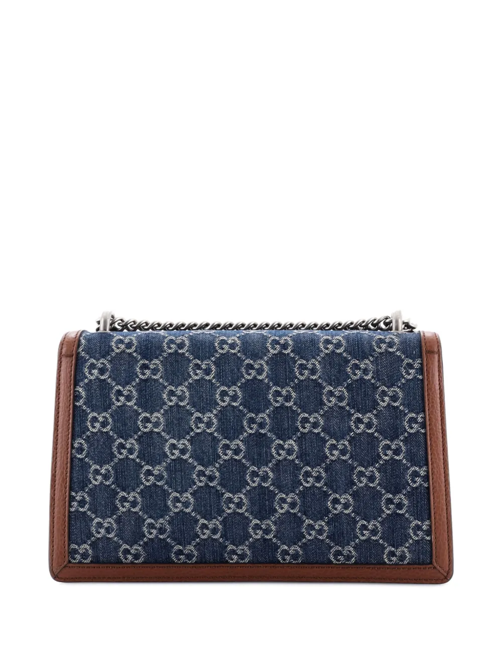 Pre-owned Gucci Dionysus Bag Gg Denim Small Shoulder Bag In Blue