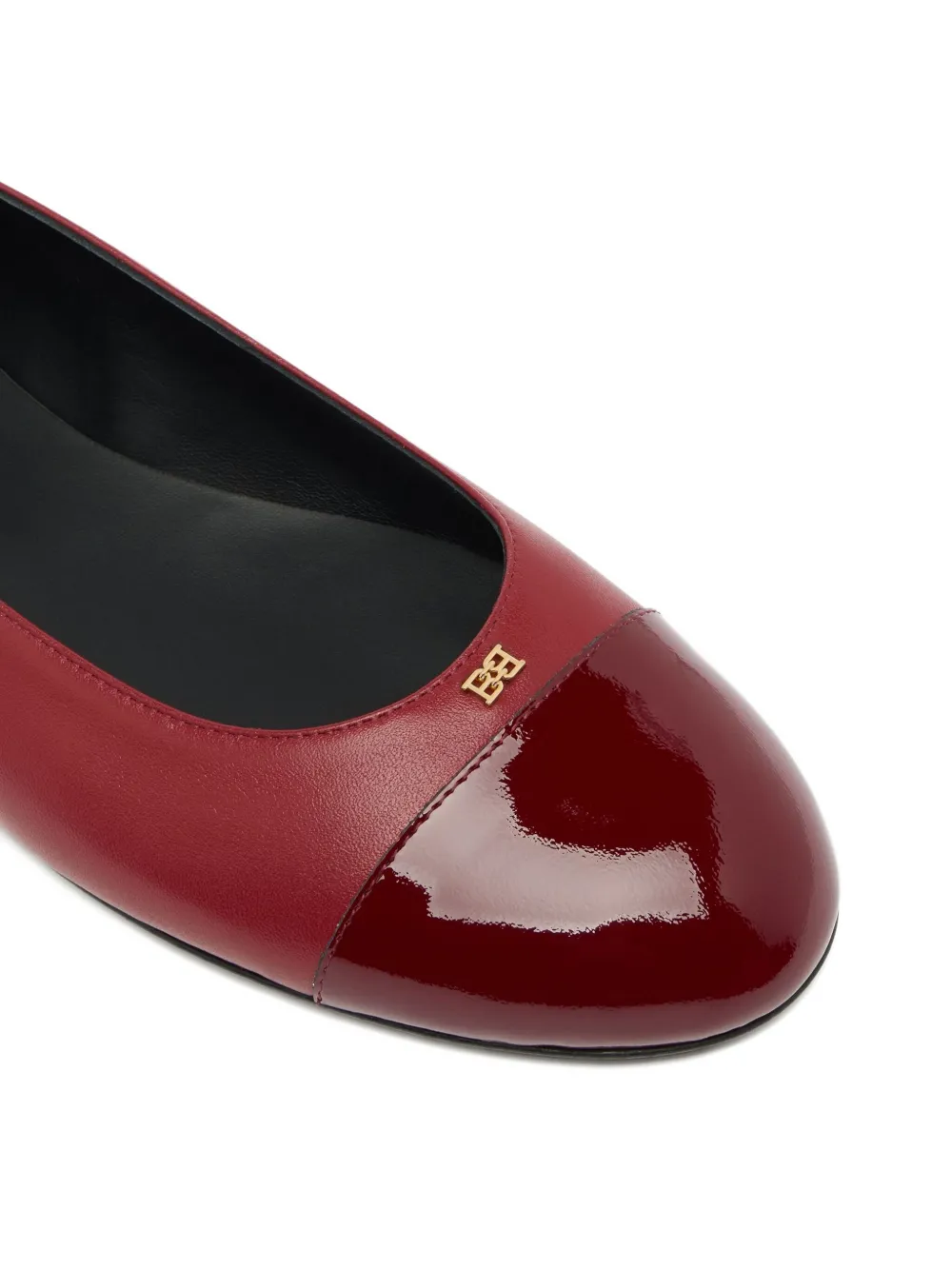Bally Toe-cap Ballet Flats In Red