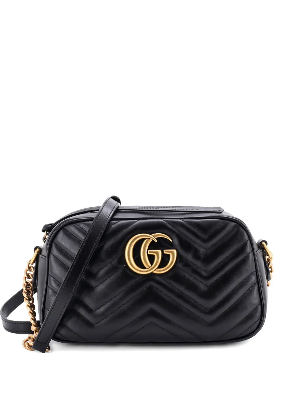 Gucci Pre-Owned GG Marmont Shoulder Bag Matelasse Leather Small Gucci Pre-Owned GG Marmont Shoulder Bag Matelasse Leather Small