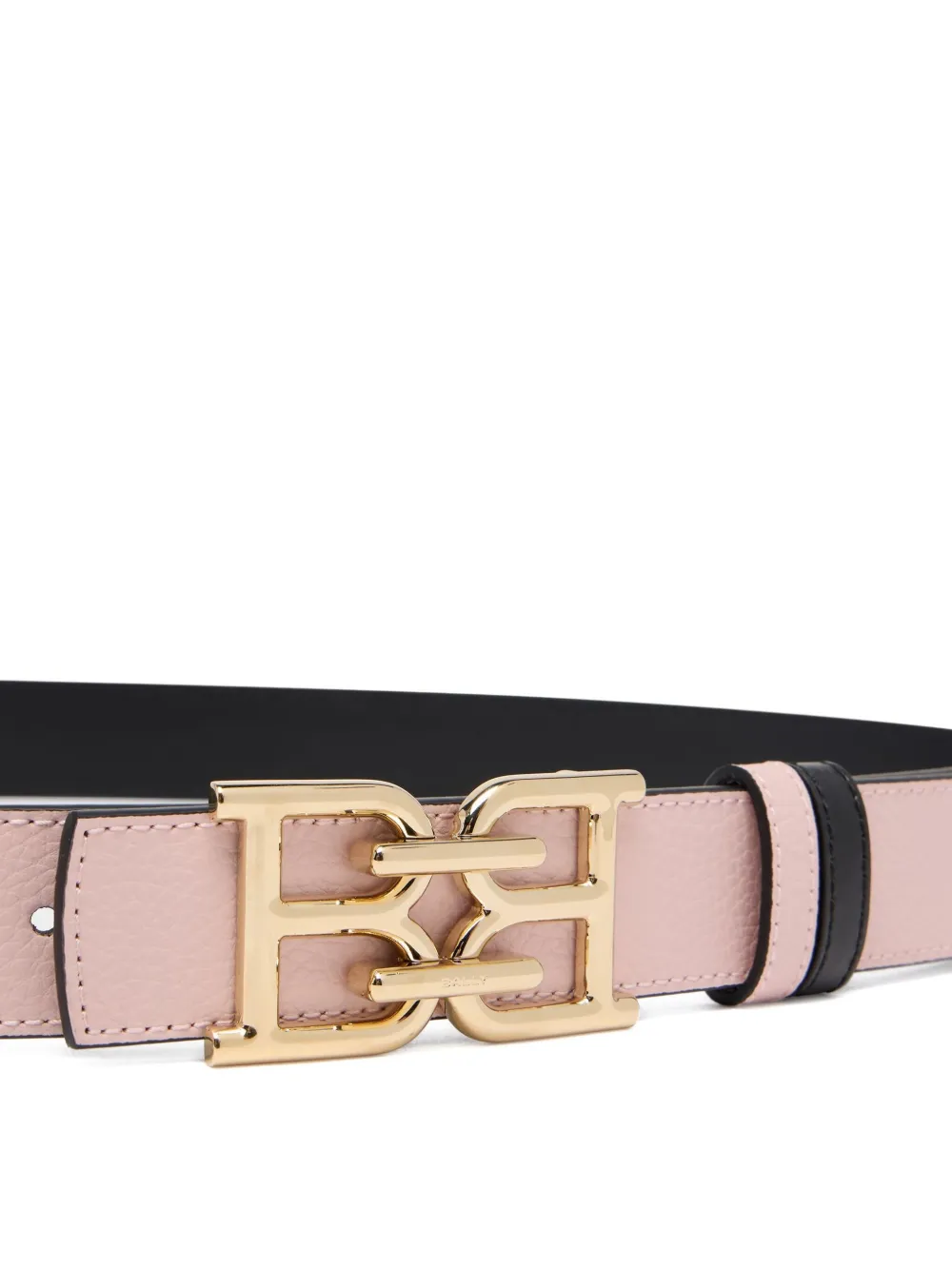 Bally Reversible Grained Leather Belt In Pink