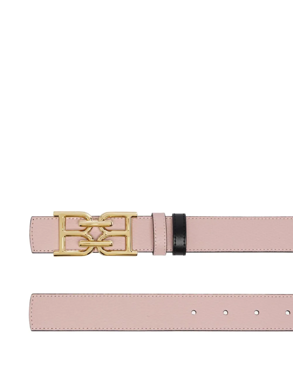 Bally Reversible Grained Leather Belt In Pink