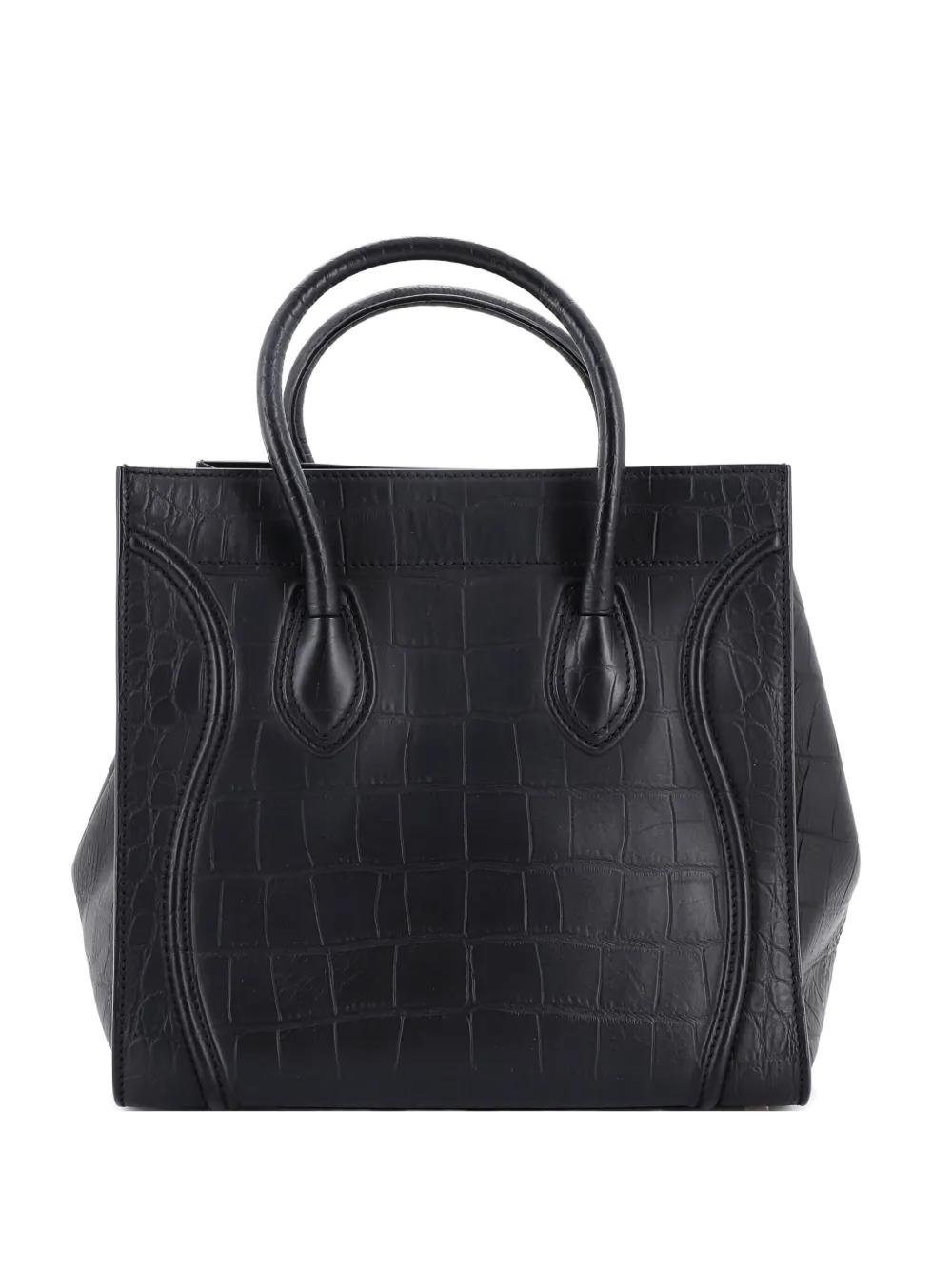 Celine Pre-Owned Phantom Bag Crocodile Embossed Leather Medium tote