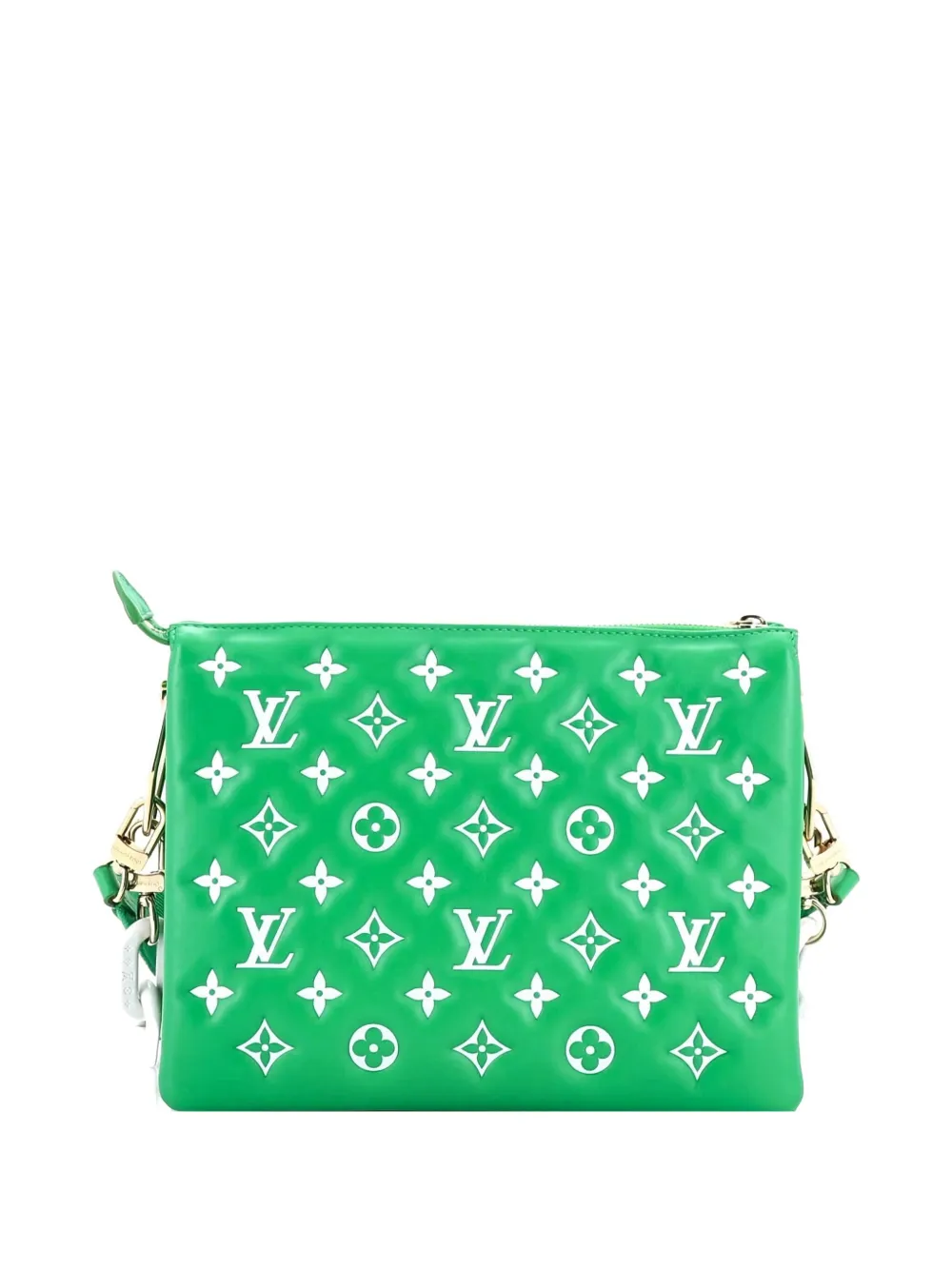 Pre-owned Louis Vuitton Coussin Bag Monogram Embossed Lambskin Pm Crossbody Bag In Green