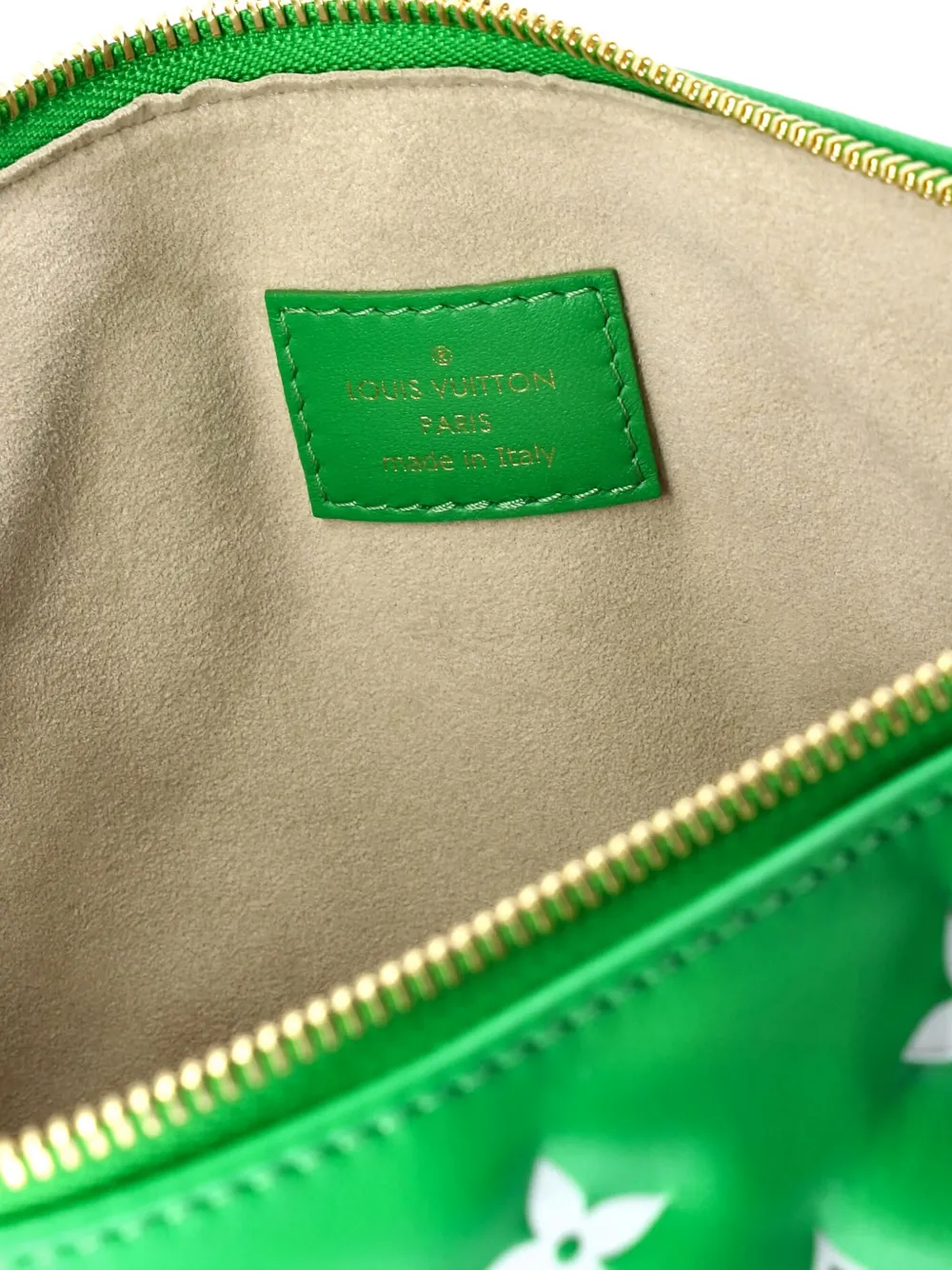 Pre-owned Louis Vuitton Coussin Bag Monogram Embossed Lambskin Pm Crossbody Bag In Green