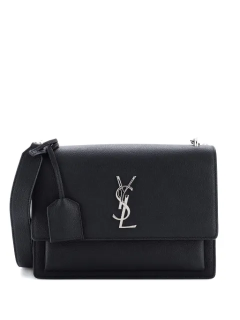Saint Laurent Pre-Owned Sunset Satchel Leather Medium crossbody bag