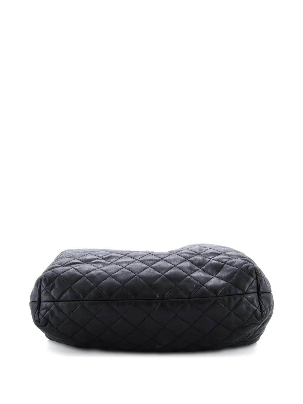 Pre-owned Saint Laurent Icare Shopping Quilted Leather Maxi Tote Bag In Black