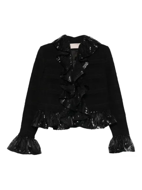 Elie Saab sequin ruffled jacket