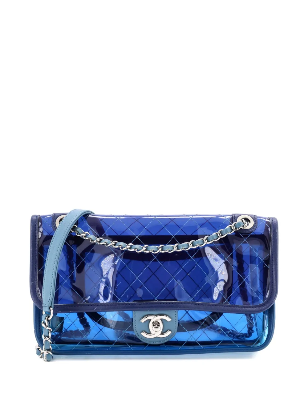 CHANEL Pre-Owned Coco Splash Flap Bag Quilted PVC With Lambskin Medium