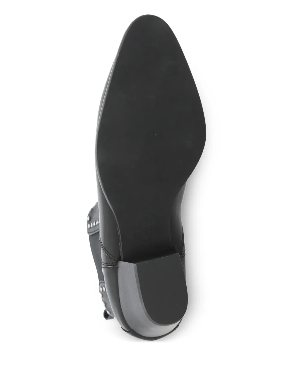 Ash Funk leren laarzen met studs Zwart