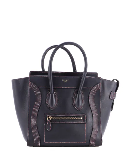 Celine Pre-Owned Luggage Bag Smooth Leather Micro tote bag