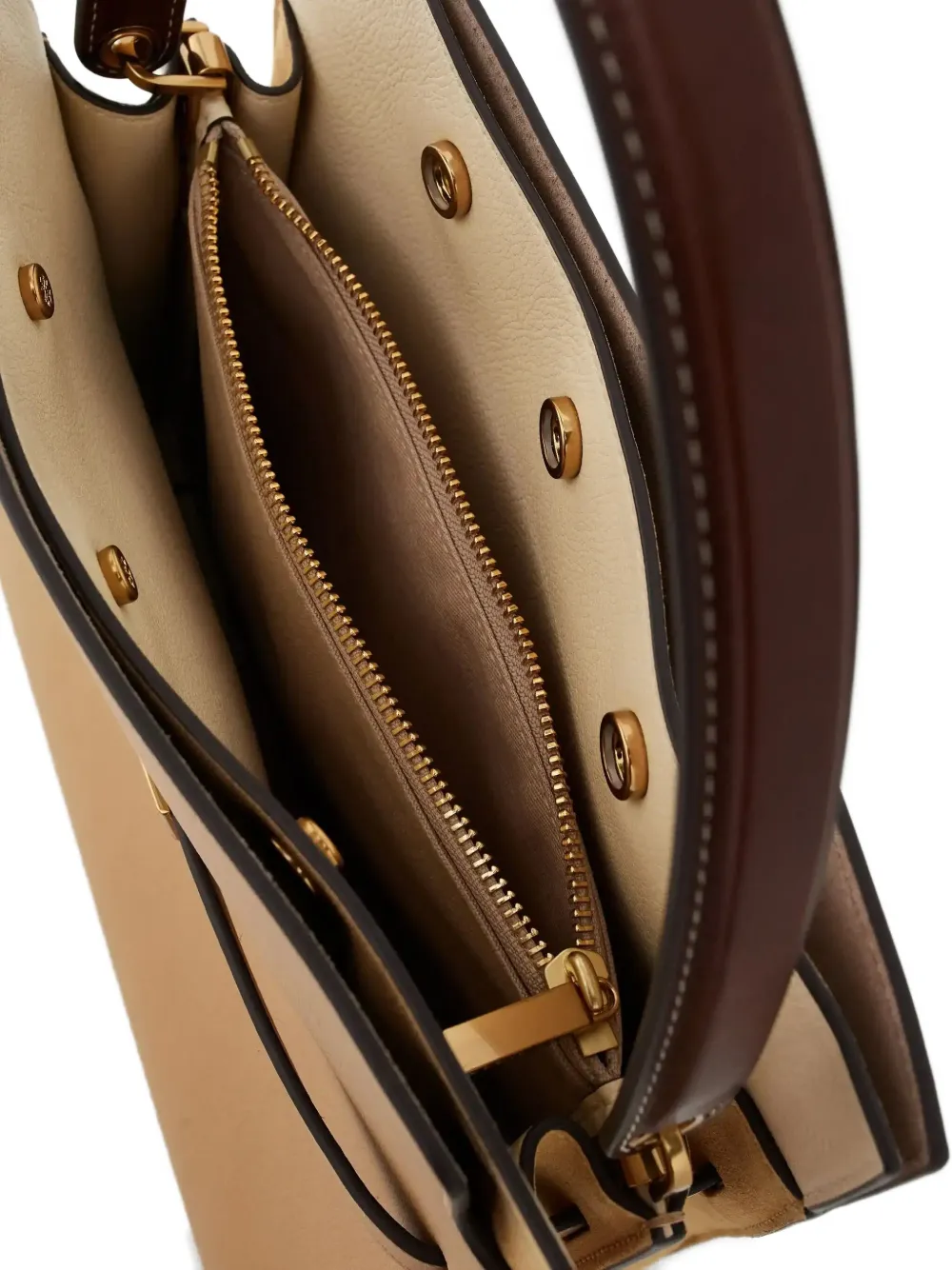 Tory Burch Lee Radziwill kleine shopper Bruin