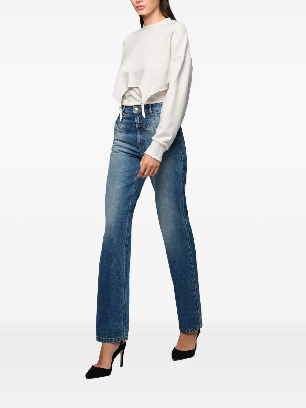 Murmur Cutout Sweatshirt In White