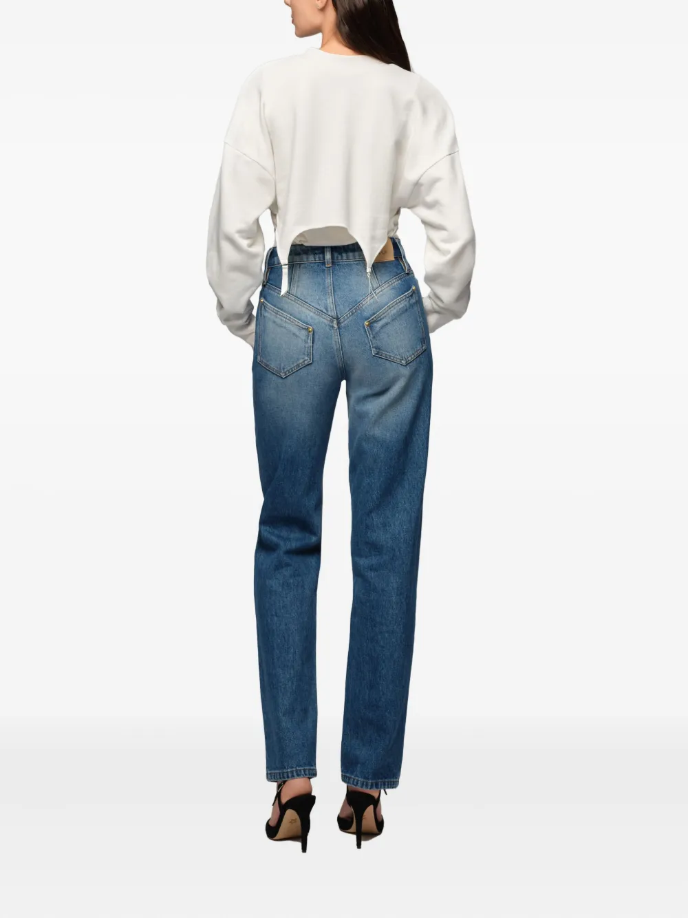 Murmur Cutout Sweatshirt In White