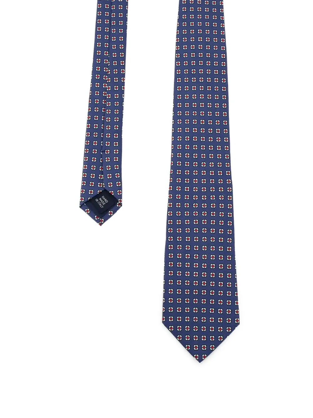 Polo Ralph Lauren geometric-pattern silk tie - Blu