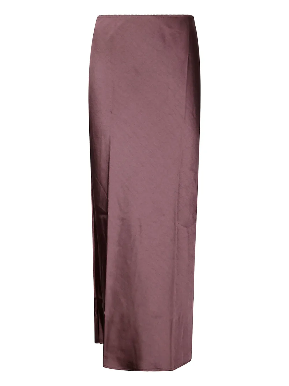 Samsoe & Samsoe Silk Maxi Skirt In Purple