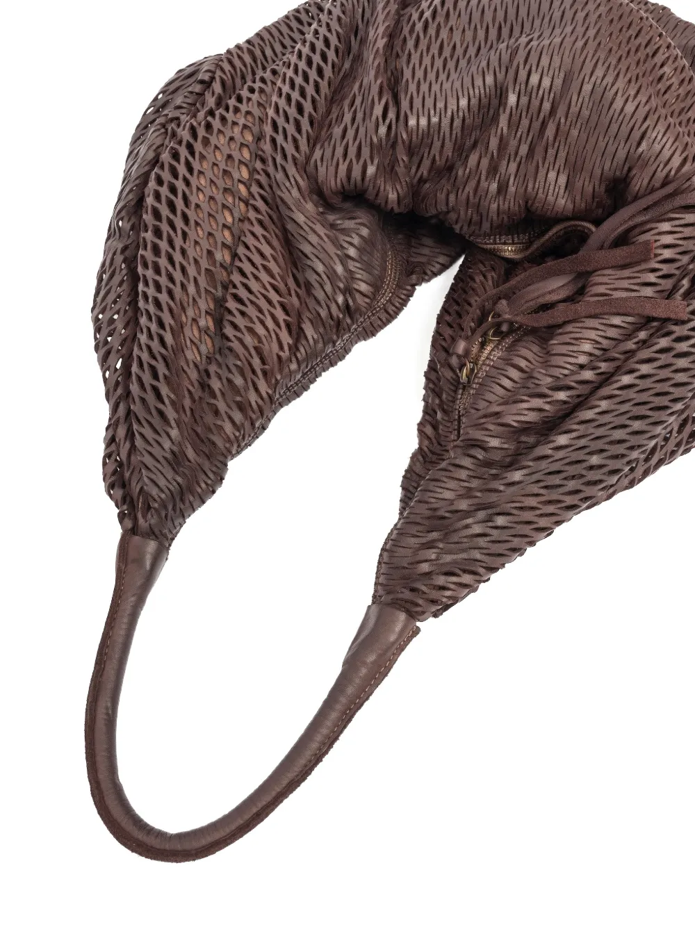 SOMMET woven shoulder bag - Bruin