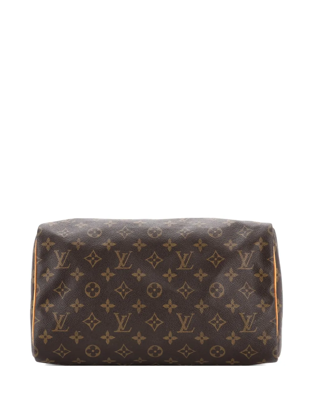 Pre-owned Louis Vuitton Speedy Handbag Monogram Canvas 30 Satchel In Brown