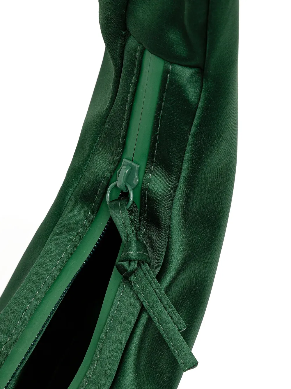 Stine Goya Satijnen shopper met logoprint Groen