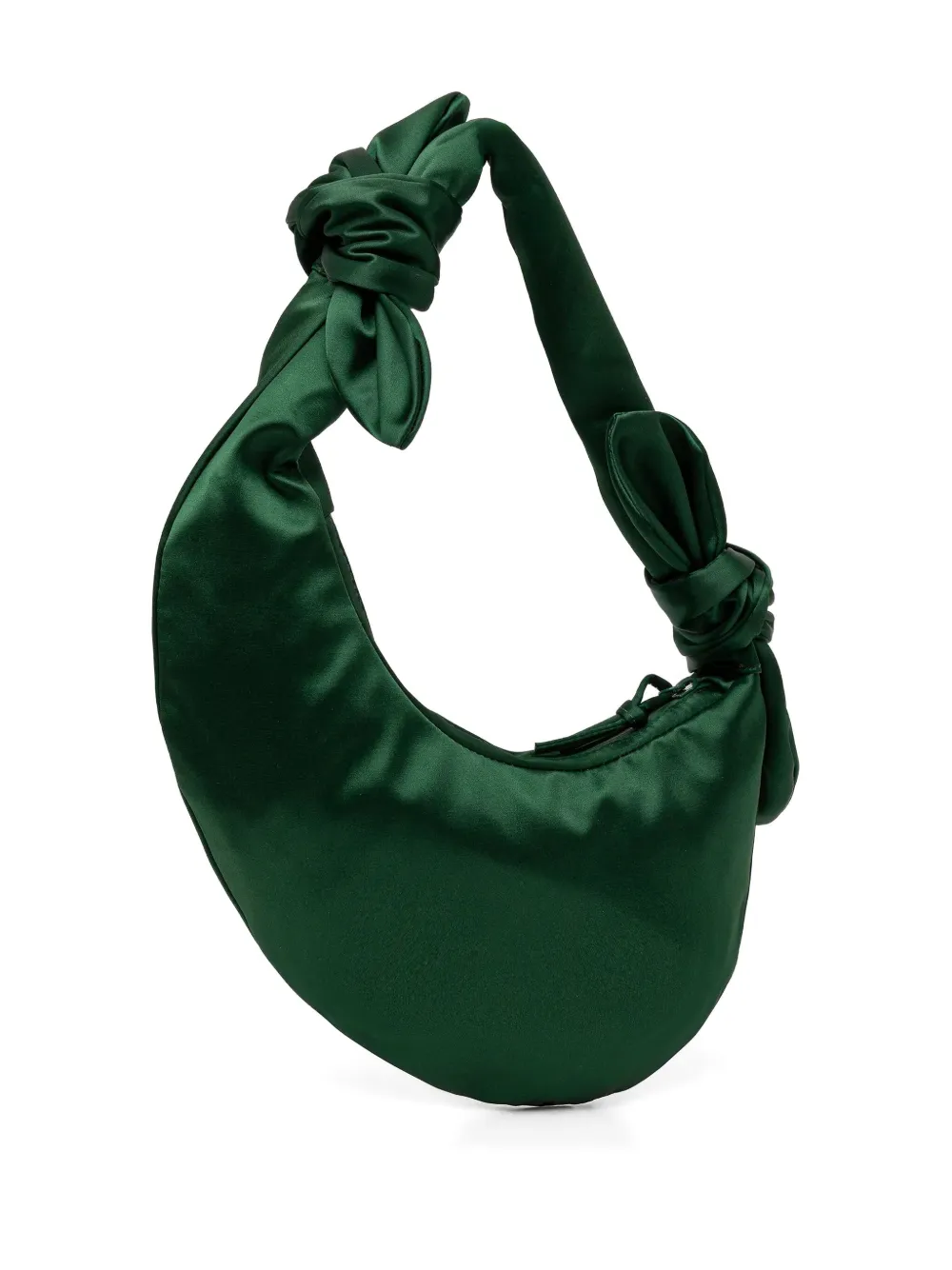 Stine Goya logo-print satin tote bag - Groen