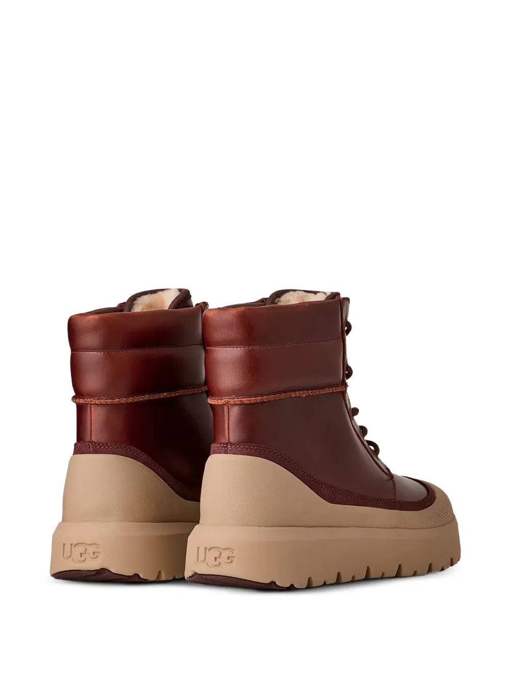  Ugg Neumel Lace-up Lug-sole Boots - Brown 