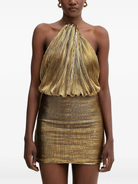 Retrofete Lavinia halterneck mini dress